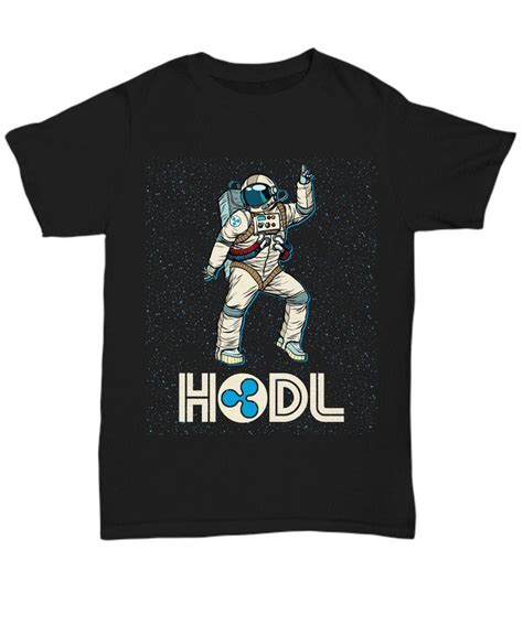 Ripple Xrp Cryptocurrency Shirt Featuring A Disco Astronaut Hodling