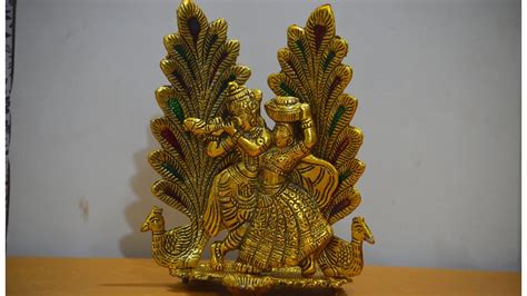 Unboxing And Review Of Peacock Design Radha Krishna Idol Showpiece With