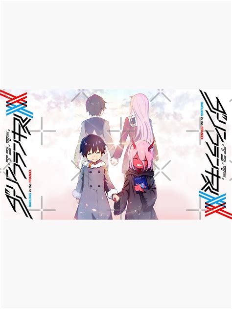 Darling In The Franxx Hiro And Zero Two Sticker By Nmarryat Redbubble