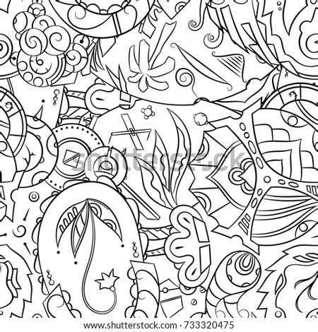 Seamless Pattern Graffiti Doodles Street Art Stock Vector 417781021 ...