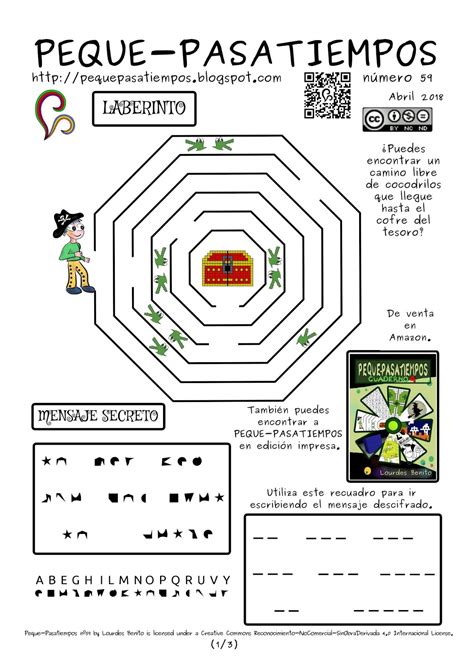 Pasatiempos Infantiles Descifrar Mensajes Ocultos Para Niños Mensajes