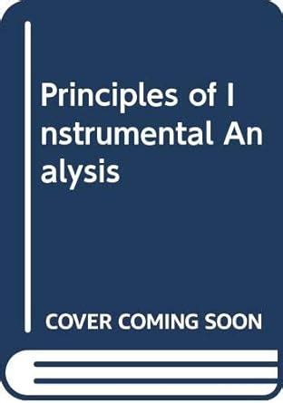 Principles Of Instrumental Analysis Douglas A Skoog Donald M West