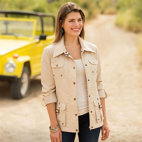 Women S Safari Jacket Safari Jacket Women Safari Jacket Travel Clothes Women