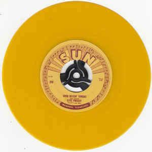 001 Box 6 Yellow Vinyl 45 Sun Singles De Elvis Presley 45T X 6 Chez