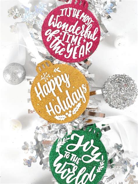 Glittery Acrylic Disk Ornaments Story Abbi Kirsten Collections