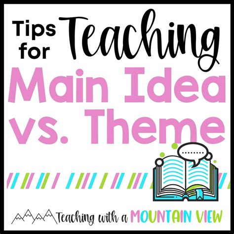 Teaching Main Idea Vs Theme Teaching With A Mountain View