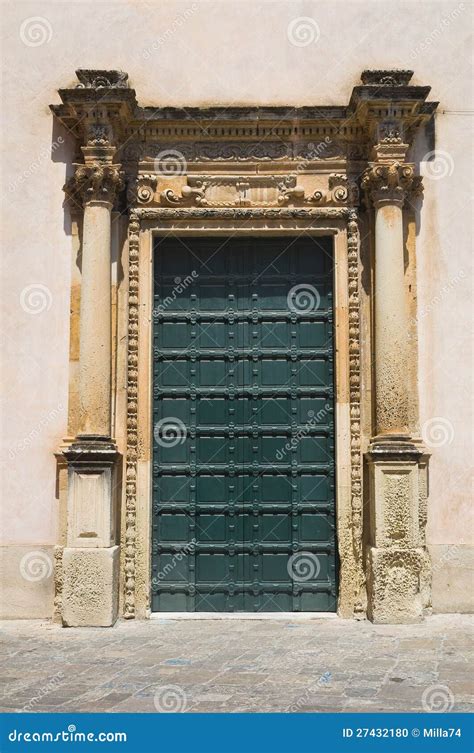 Cathedral of Nardo. Puglia. Italy Stock Photo - Image of basrelief ...