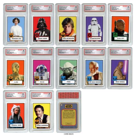 Star Wars Topps Rare Edition Cards Gem Mint Complete