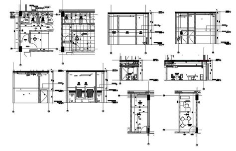 Pantry Office Plan Ceiling Plan Interior Elevation Of The Hospital