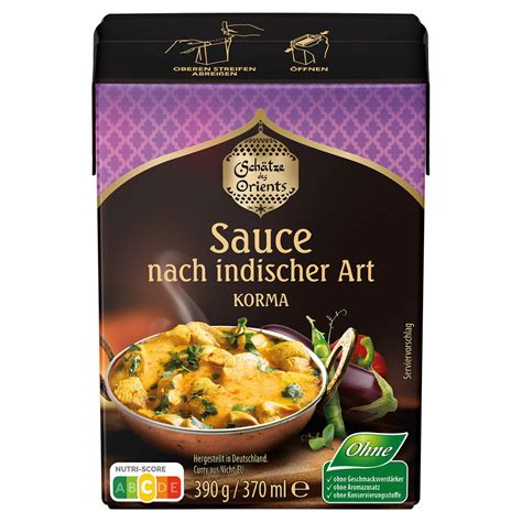 SCHÄTZE DES ORIENTS Sauce nach indischer Art 390 g ALDI SÜD