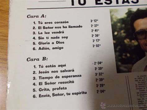 tu estás aqui. letra y musica de emilio mateu. - Comprar en ...