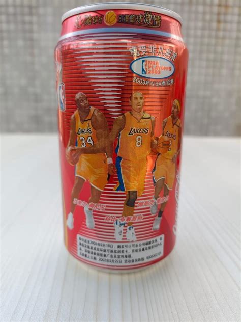 Coca Cola 可口可樂 絕版可樂罐 2003nba 季後賽 Kobe Bryant 興趣及遊戲 收藏品及紀念品 古董收藏