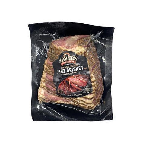 Sadler S Smokehouse Sliced Pit Smoked Beef Brisket 16 Oz Delivery Or