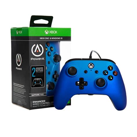 PowerA Enhanced Wired Controller for Xbox One - Sapphire Fade | Xbox ...