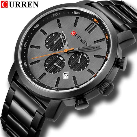 Curren Reloj Deportivo De Cuarzo Para Hombre Cron Grafo De Pulsera