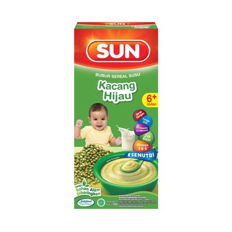 Jual SUN BUBUR SEREAL SUSU KACANG HIJAU 120 GR BOX X 5 PCS Shopee