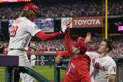 Bryce Harper Phillies Tie World Series Mark With 5 Hr Top Astros 7 0