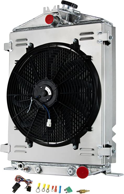 Amazon Lizroodia 3 Row Aluminum Radiator Shroud Fan Relay