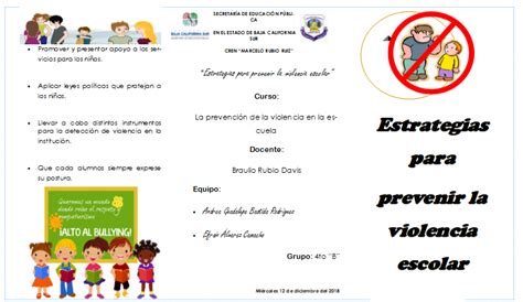 PrevenciÓn De La Violencia En La Escuela Unidad 2