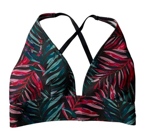 NEW Womens Venus Floral Tropical Palm Leaf Print Scuba Knit Bikini