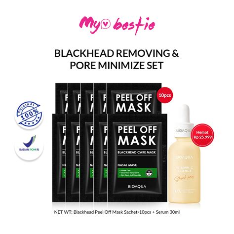 Jual My Bestie Official Bioaqua Peel Off Mask Activated Carbon