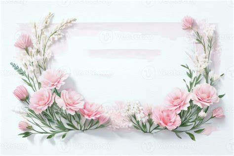 Watercolor Pink Flowers Background 30010940 Stock Photo at Vecteezy