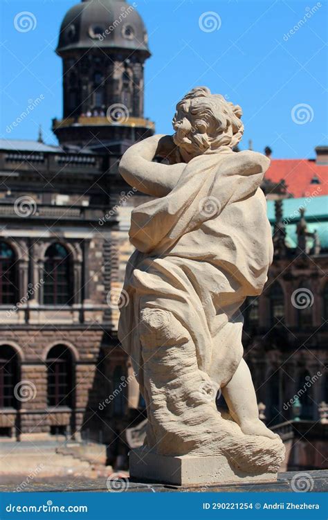 Dresden Germany June 6 2023 Decorative Sculptures In Zwinger A