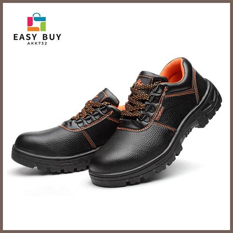 Cod Mens Breathable Steel Toe Cap Work Safety Shoes Shopee Philippines