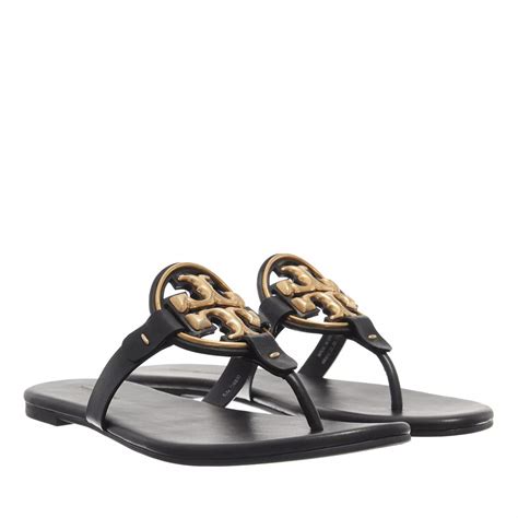 Tory Burch Metal Miller Soft Perfect Black Gold Sandale