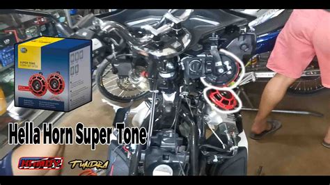 HELLA HORN SUPER TONE INSTALLED IN PCX 160 TUNDRA YouTube