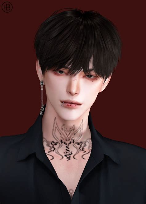 SIMS4 TS4 MoooD Hair N77 MoooD Sims Hair Sims 4 Hair Male The