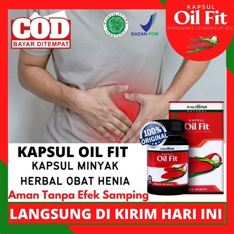 Jual Kapsul OIL FIT Solusi Obat Hernia Alami Turun Berok Turun