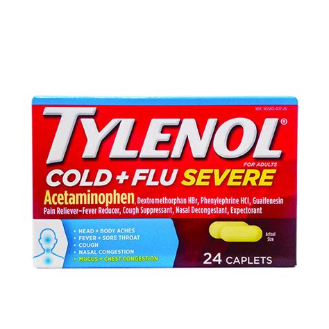 Highmark Wholecare Otc Store Tylenol Cold Flu Severe Caplets Ct