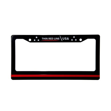 Thin Red Line License Plate Frame Thin Blue Line Usa