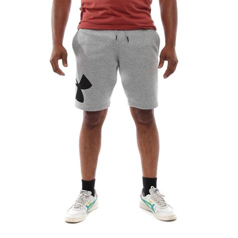 Mr Tekkie Under Armour Rival Fleece Logo Mens Shorts Grey Black