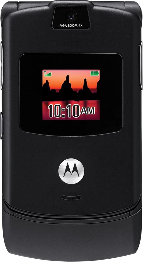 Motorola Razr V3 Black Phone Atandt Cell Phones And Accessories