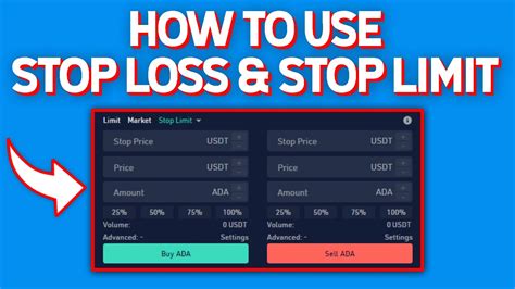 How To Use Stop Loss Stop Limit Order On KuCoin 2021 YouTube