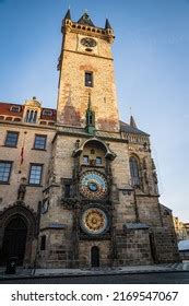 Prague Astronomical Clock On Old Town Stock Photo 2169547067 | Shutterstock