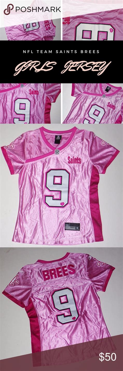 Reebok Nfl Team Jersey New Orleans Saints Pink M L Team Jersey Nfl