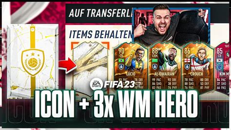 Mein ICON PACK 3x WM HERO GEZOGEN FIFA 23 Path 2 Glory Pack Opening