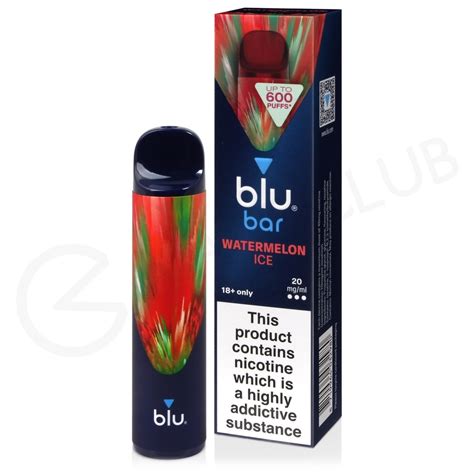 Watermelon Ice Blu Bar Disposable Vape 3 For £12