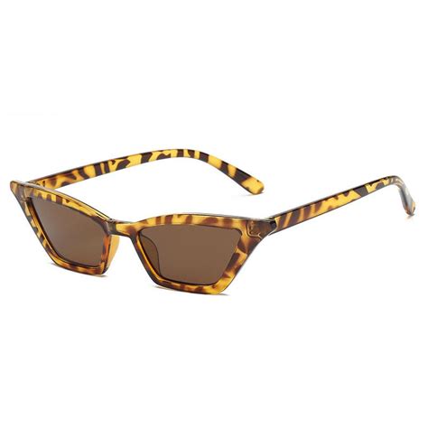 Buy GZDL Retro Cat Eye Small Sunglasses Rectangle Steampunk Rivet Women