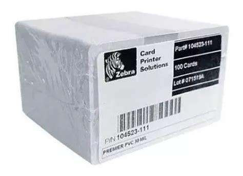 Tarjetas Pvc Credencial Marca Zebra Calidad Premium Pzas En Venta