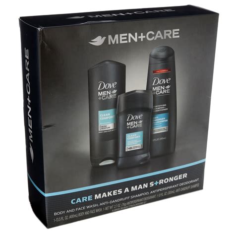 Dove Mencare Clean Comfort Mens 3 Piece T Set Shop Bath And Skin