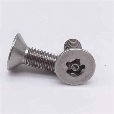 Wkooa Metric Security Screw Torx 5 Star Flat Head Socket Cap Screws