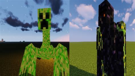 Obsidian Golem Vs Mutant Creeper In Minecraft Youtube