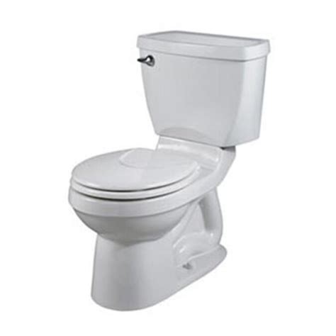 American Standard Champion 4 White Round Standard Height 2-Piece Toilet 12-in Rough-In Size in ...