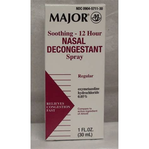 Major 12 Hour Nasal Decongestant Spray 1 oz. - Walmart.com - Walmart.com