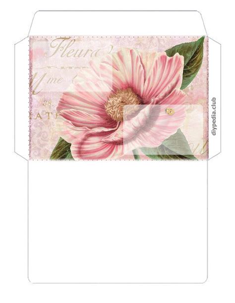 Floral Envelope Templates For Printing Issue 3 • Diypedia