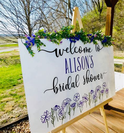 Acrylic Bridal Shower Welcome Sign Large Bridal Shower Sign Etsy Uk